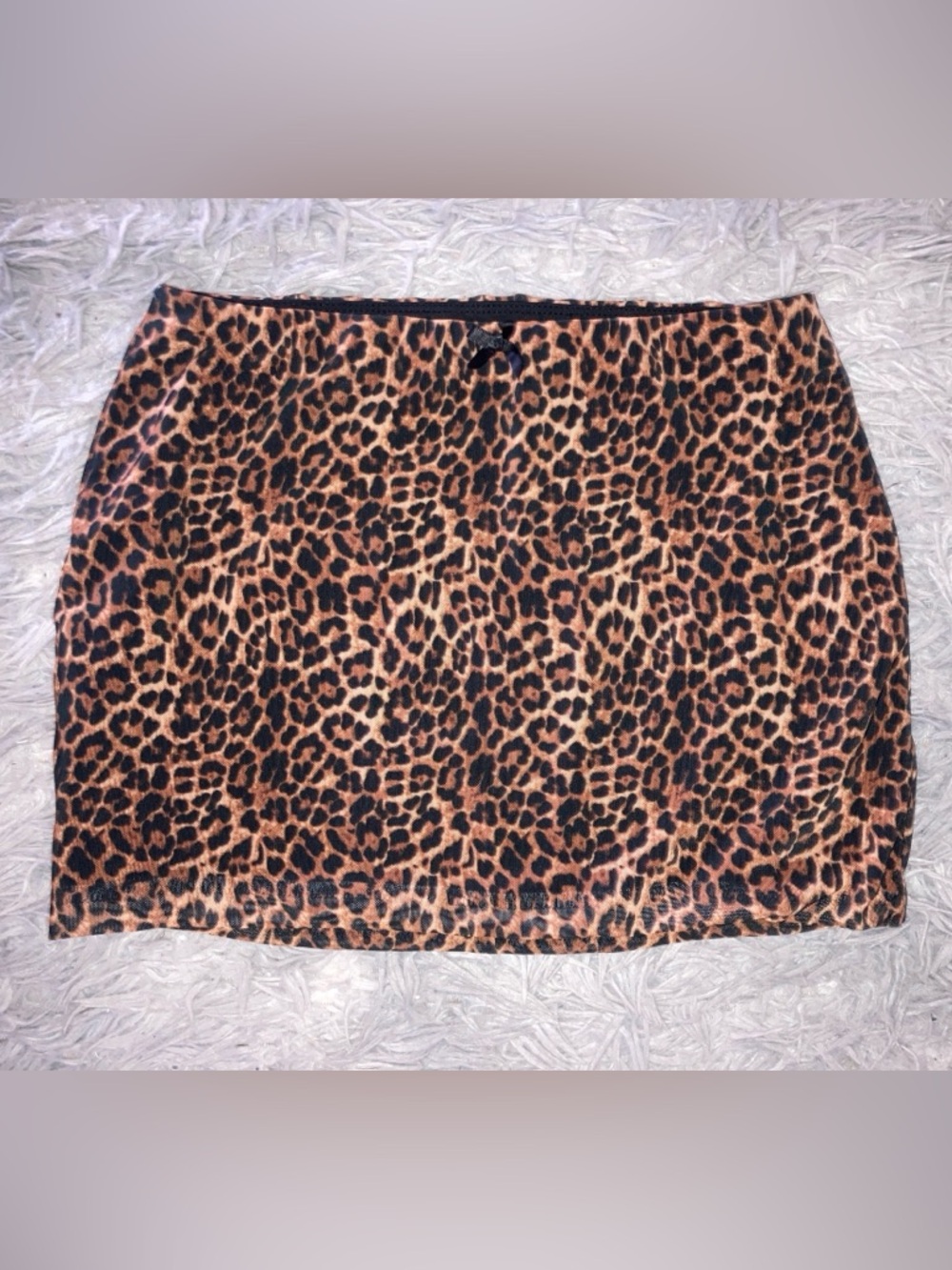 Edikted Leopard Print Mini Skirt - Brown and Black